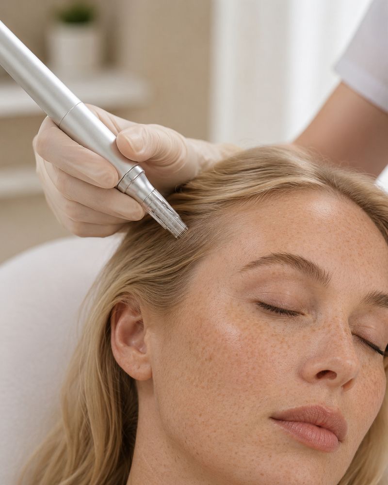 Microneedling der Kopfhaut